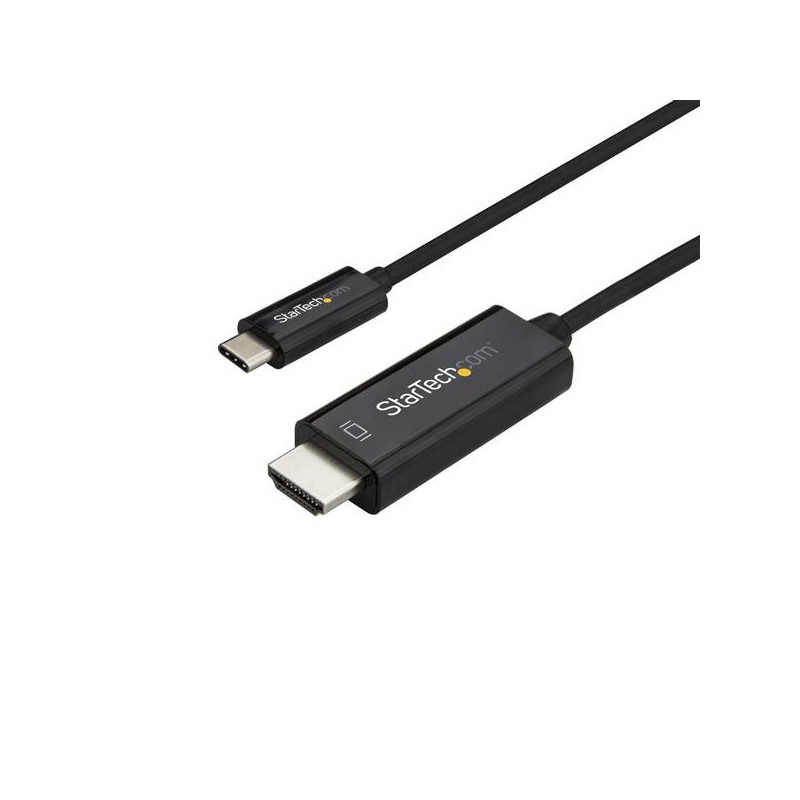 STARTECH 2M USB-C TO HDMI CABLE - 4K 60HZ USB-C HDMI 2.0 VIDEO ADAPTER, BLACK, 3YR