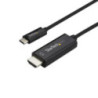 STARTECH 2M USB-C TO HDMI CABLE - 4K 60HZ USB-C HDMI 2.0 VIDEO ADAPTER, BLACK, 3YR