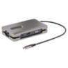 STARTECH USB-C MULTIPORT ADAPTER - USB-C VIDEO W/ 4K HDMI/VGA, MST DOCK 3 YR