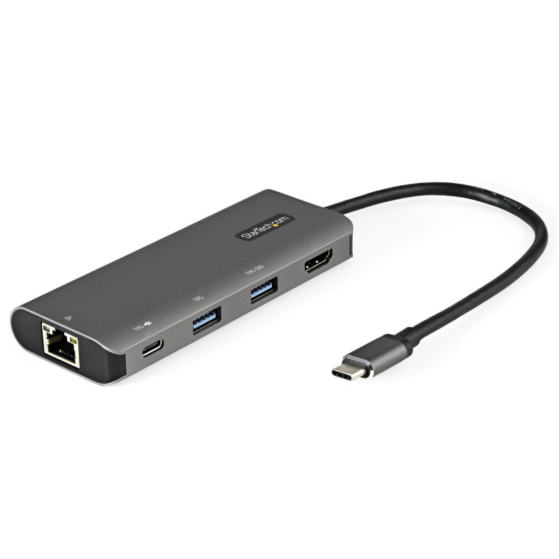 STARTECH USB-C MULTIPORT ADAPTER, 4K, HDMI, USB(2), GBE, SINGLE DISPLAY, 85W PD, 3YR