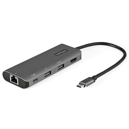 STARTECH USB-C MULTIPORT ADAPTER, 4K, HDMI, USB(2), GBE, SINGLE DISPLAY, 85W PD, 3YR