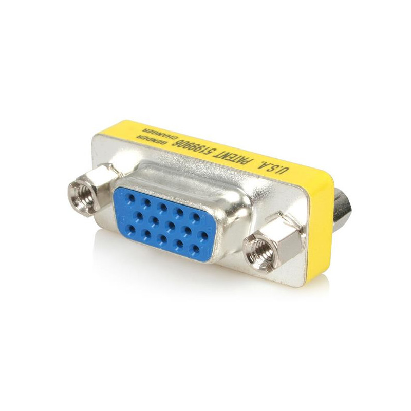 STARTECH SLIMLINE VGA HD15 GENDER CHANGER - F/F - DB15 GENDER CHANGER LTW