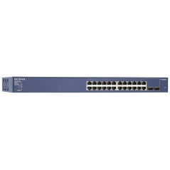 NETGEAR (GS724TP) 24-PORT SMART MANAGED SWITCH, POE+(24) 190W, SFP(2), LIFE WTY