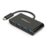 STARTECH 4 PORT USB-C TO 4 X USB-A 3.0 2YR