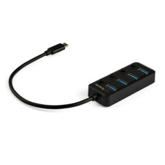 STARTECH 4 PORT USB-C HUB 5GBPS - 4X USB-A 3.0 - ON/OFF PORT SWITCHES 2YR