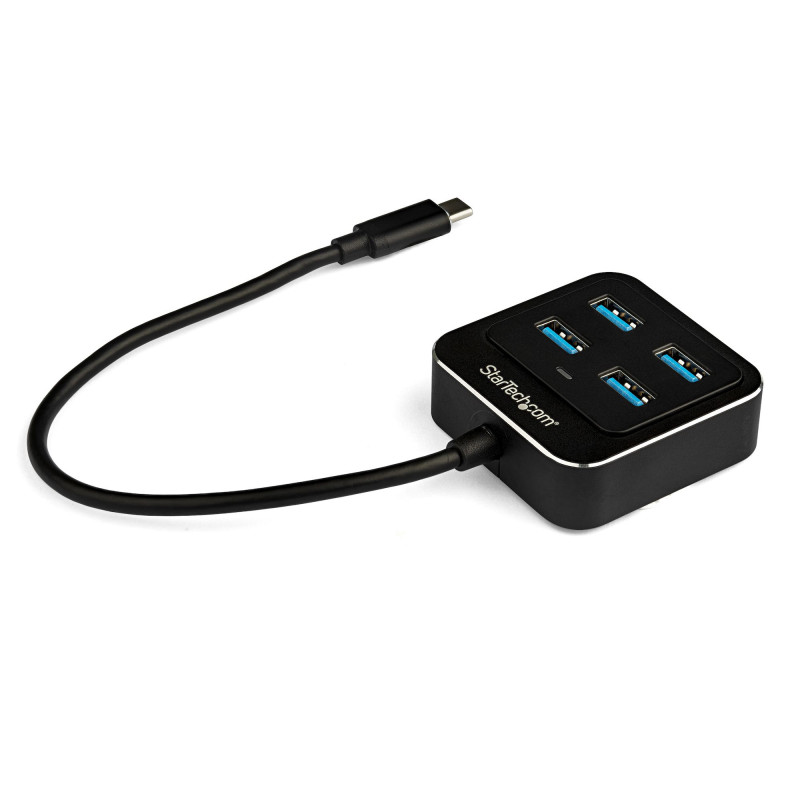 STARTECH 4 PORT USB-C HUB, USB(4), ALUMINIUM, 2YR