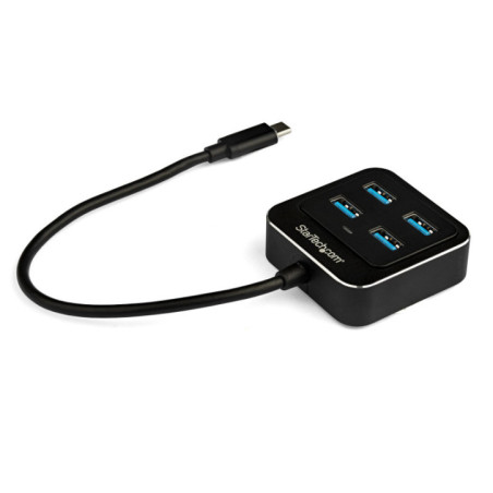 STARTECH 4 PORT USB-C HUB, USB(4), ALUMINIUM, 2YR