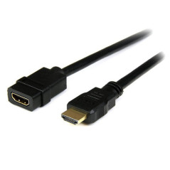 STARTECH 2M HDMI EXTENSION CABLE, 4K X 2K, M/F, BLACK, LTW