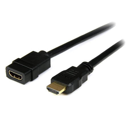 STARTECH 2M HDMI EXTENSION CABLE, 4K X 2K, M/F, BLACK, LTW
