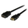 STARTECH 2M HDMI EXTENSION CABLE, 4K X 2K, M/F, BLACK, LTW