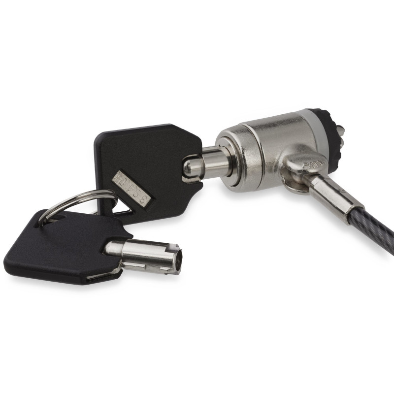 STARTECH 2M LAPTOP K SLOT SECURITY CABLE LOCK WITH KEYS, 2YR