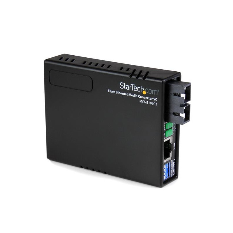 STARTECH 10/100 FIBER TO ETHERNET MEDIA CONVERTER - MULTI MODE SC 2 KM 2YR
