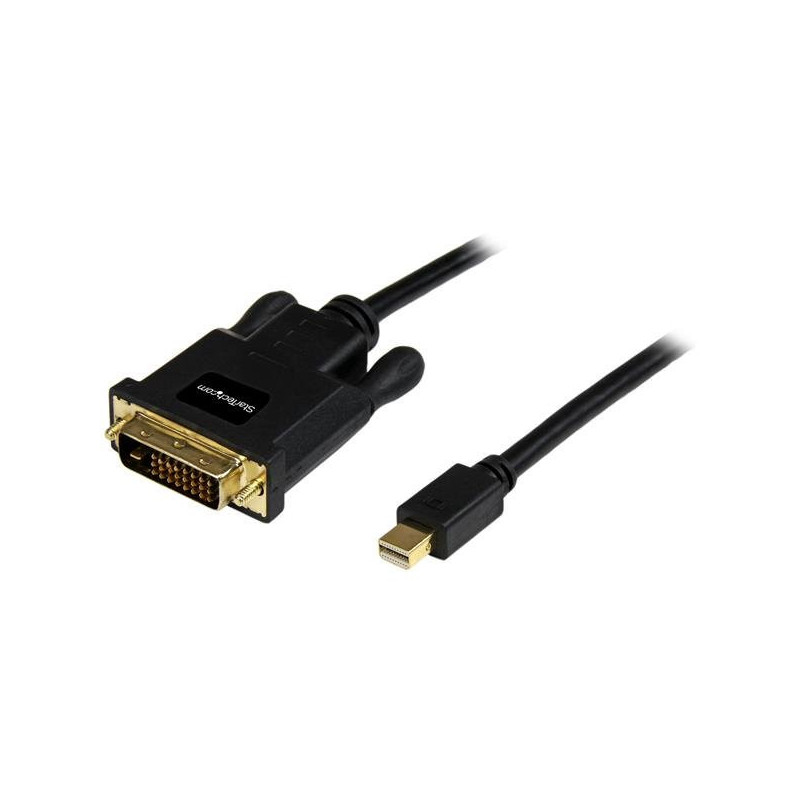 STARTECH 1M mDP TO DVI ADAPTER CABLE mDP TO DVI BLACK 3YR