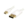 STARTECH 1M MINI DISPLAY TO DISPLAY 1.2 CABLE, 4K, SUPPORT DPCP, HDCP, WHITE, LTW