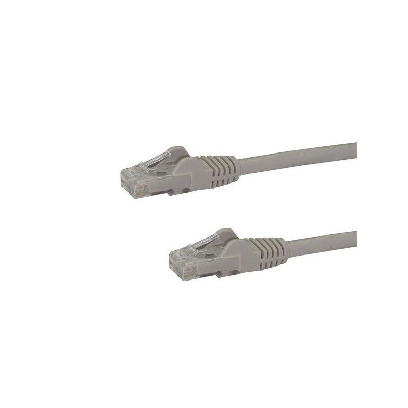 STARTECH CAT6 ETHERNET CABLE 10M GREY 650MHZ 100W SNAGLESS PATCH CORD LTW