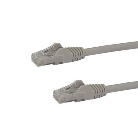 STARTECH CAT6 ETHERNET CABLE 10M GREY 650MHZ 100W SNAGLESS PATCH CORD LTW