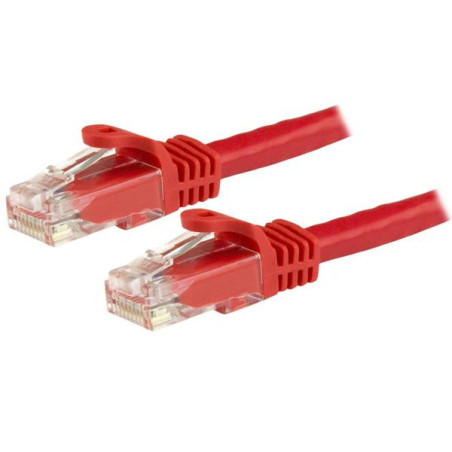 STARTECH 1.5M CAT6 CABLE, RJ45 PATCH CORD, SNAGLESS, 650MHz 100W, RED, LTW