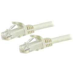 STARTECH 1.5M CAT6 CABLE, RJ45 PATCH CORD, SNAGLESS, 650MHz 100W, WHITE, LTW