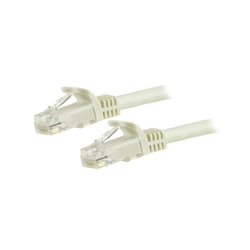 STARTECH 1.5M CAT6 CABLE, RJ45 PATCH CORD, SNAGLESS, 650MHz 100W, WHITE, LTW
