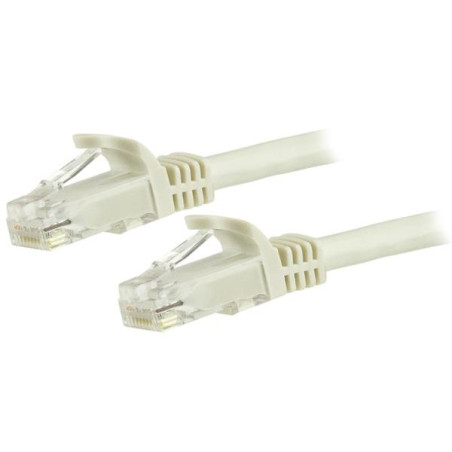 STARTECH 1.5M CAT6 CABLE, RJ45 PATCH CORD, SNAGLESS, 650MHz 100W, WHITE, LTW