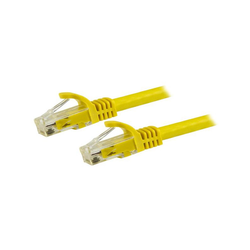 STARTECH 1.5M CAT6 CABLE, RJ45 PATCH CORD, SNAGLESS, 650MHz 100W, YELLOW, LTW