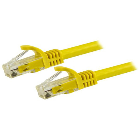 STARTECH 1.5M CAT6 CABLE, RJ45 PATCH CORD, SNAGLESS, 650MHz 100W, YELLOW, LTW