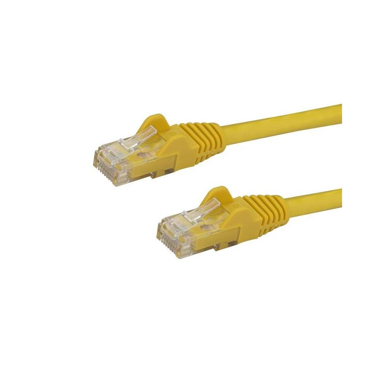 STARTECH 1M CAT6 ETHERNET CABLE YELLOW 650MHZ 100W SNAGLESS PATCH CORD, LTW