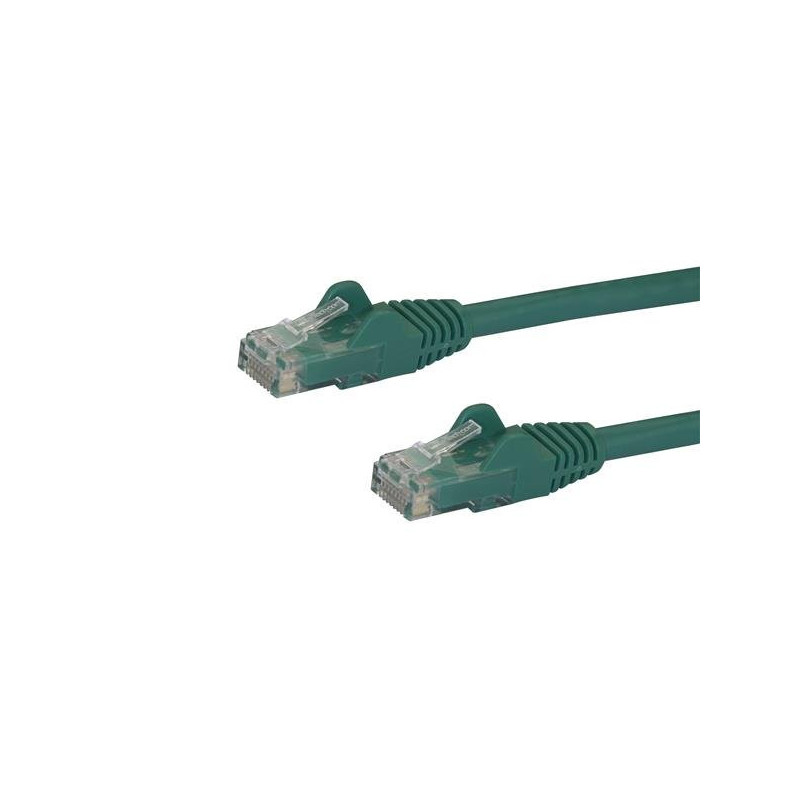 STARTECH 2M CAT6 ETHERNET CABLE GREEN 650MHZ 100W SNAGLESS PATCH CORD, LTW