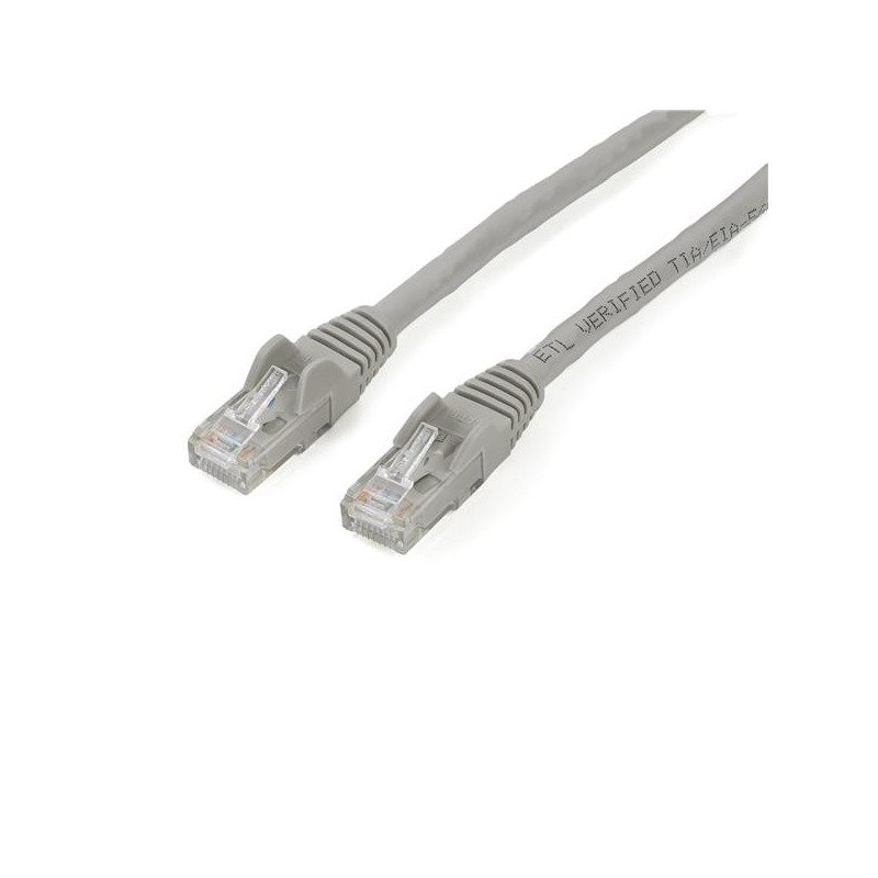 STARTECH 2M CAT6 ETHERNET CABLE GREY 650MHZ 100W SNAGLESS PATCH CORD, LTW