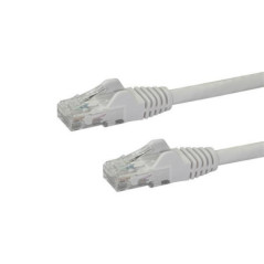 STARTECH 2M CAT6 ETHERNET CABLE WHITE 650MHZ 100W SNAGLESS PATCH CORD, LTW