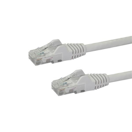STARTECH 2M CAT6 ETHERNET CABLE WHITE 650MHZ 100W SNAGLESS PATCH CORD, LTW