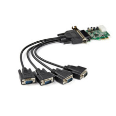 STARTECH 4 PORT DSUB PCIe SERIAL ADAPTER CARD, STD PROFILE, 2YR
