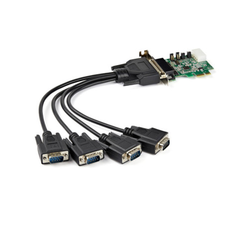 STARTECH 4 PORT DSUB PCIe SERIAL ADAPTER CARD, STD PROFILE, 2YR