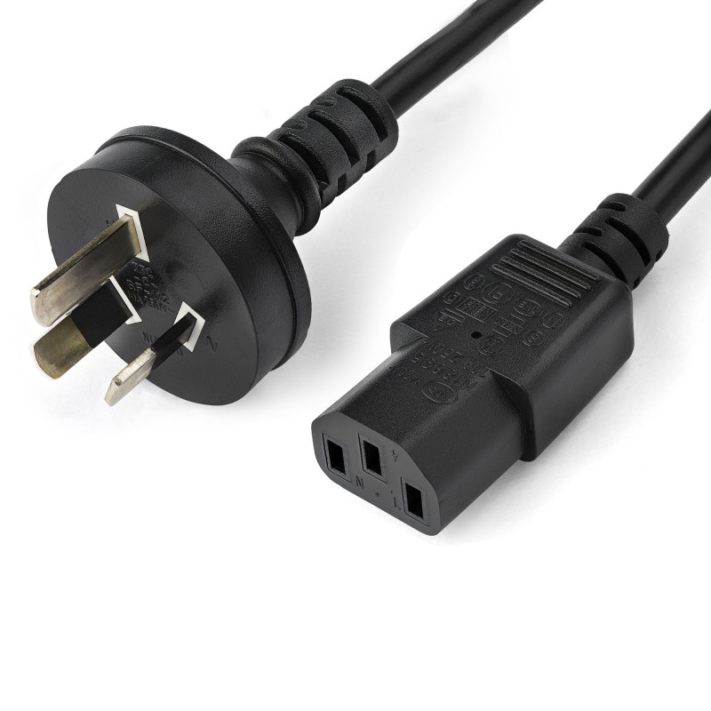 STARTECH 2M 6 FT POWER SUPPLY CORD - AS/NZS 3112 TO C13 LTW