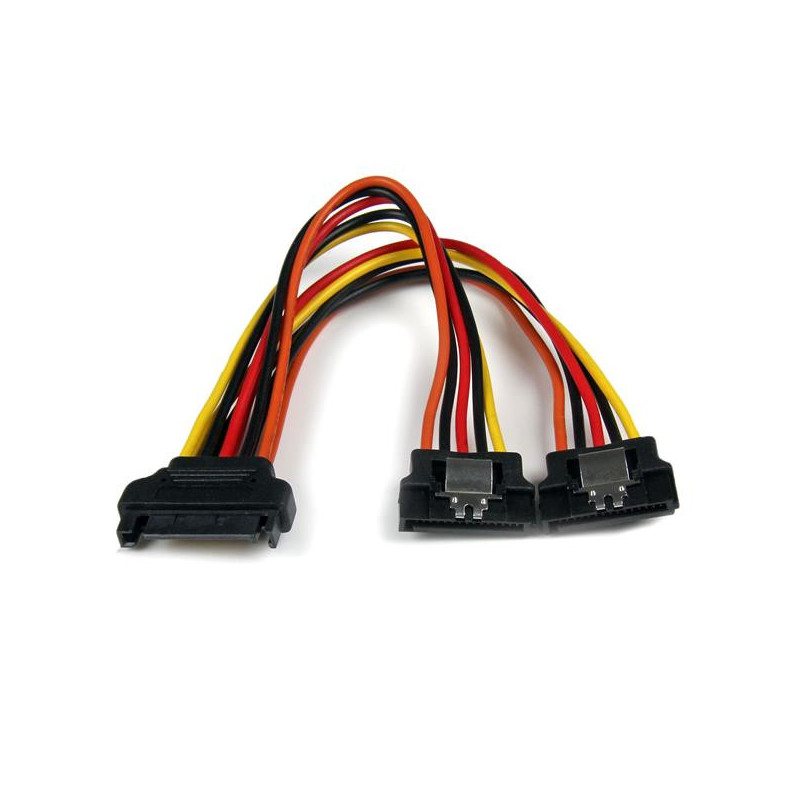STARTECH 6" LATCHING SATA POWER Y SPLITTER CABLE ADAPTER - M/F