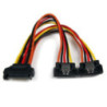 STARTECH 6" LATCHING SATA POWER Y SPLITTER CABLE ADAPTER - M/F