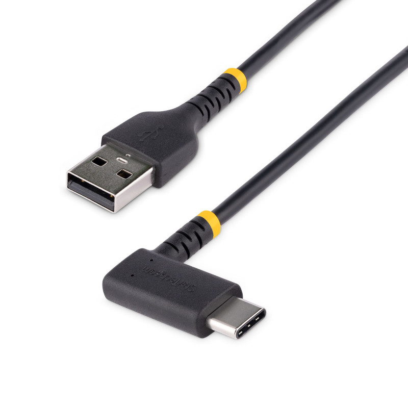 STARTECH 2M USB A TO C CHARGING CABLE RIGHT ANGLE, 3A LTW