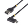 STARTECH 2M USB A TO C CHARGING CABLE RIGHT ANGLE, 3A LTW