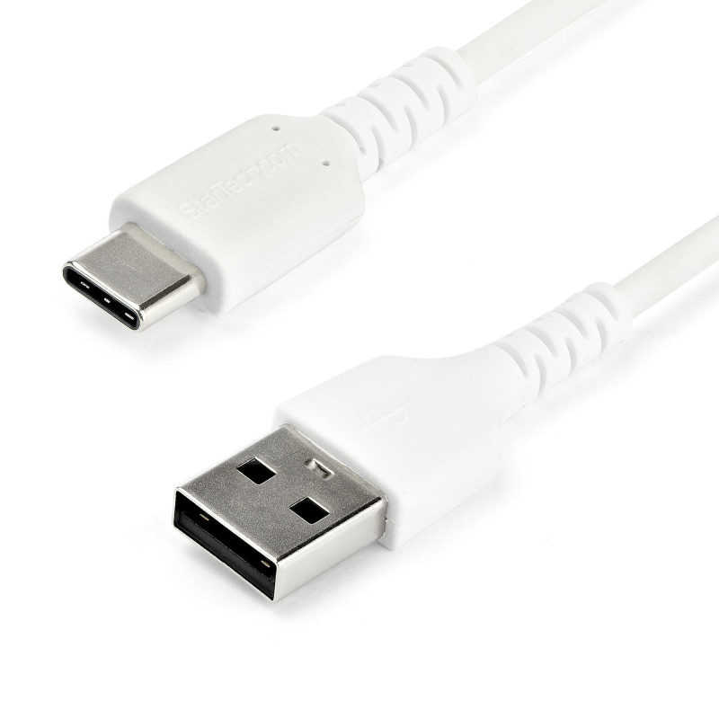 STARTECH 2M USB2.0 TO USB-C CABLE, DURABLE, 60W POWER PASSTHROUGH, WHITE. M/M, LTW