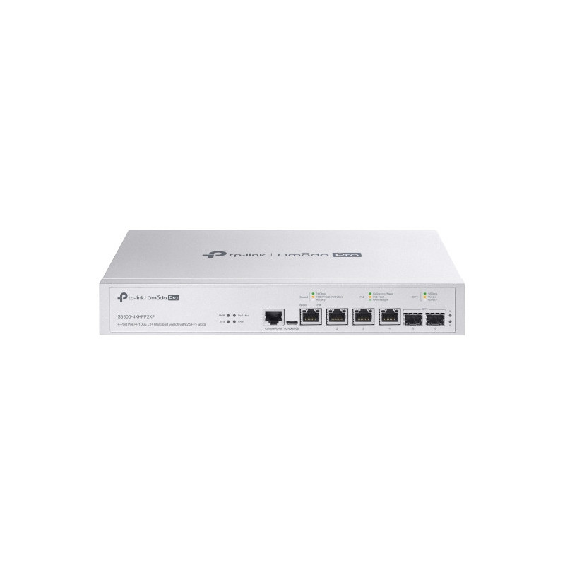 TP-LINK OMADA PRO 4-PORT MANAGED 10G L2+ SWITCH, 10G POE++(4), SFP+(2), 1U(13"), 5YR