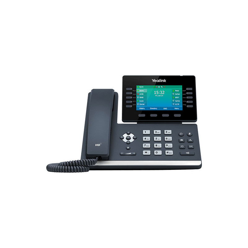YEALINK (SIP-T54W) 16 LINE IP PHONE WITH HANDSET,BLUETOOTH AND WIFI,4.3" LCD SCREEN