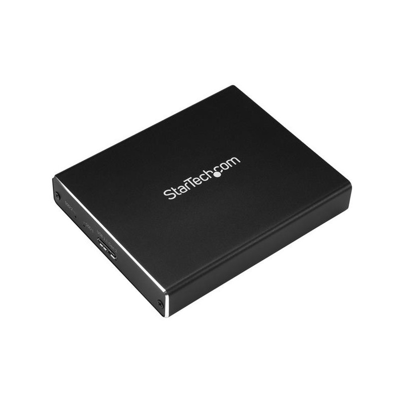 STARTECH DUAL M.2 SSD ENCLOSURE, USB 3.1, RAID SUPPORTED, MICRO-B CABLE, 2YR