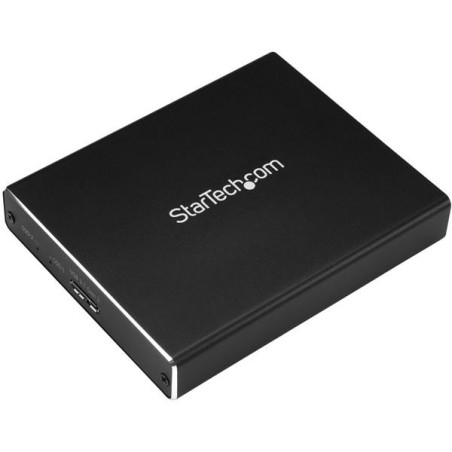 STARTECH DUAL M.2 SSD ENCLOSURE, USB 3.1, RAID SUPPORTED, MICRO-B CABLE, 2YR