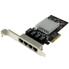 STARTECH 4 PORT GbE PCIE NETWORK CARD, INTEL I350, 2YR