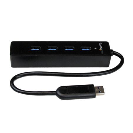 STARTECH 4 PORT PORTABLE SUPERSPEED USB 3.0 HUB WITH BUILT-IN CABLE 2YR