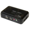 STARTECH 2 PORT SINGLE VGA KVM SWITCH, USB-A, AUDIO, 2"1 VGA USB CABLE INC, HOTKEY, 2
