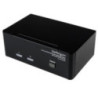 STARTECH 2 PORT DUAL DVI VGA KVM SWITCH USB WITH AUDIO 3YR