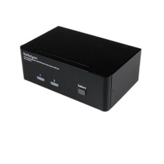 STARTECH 2 PORT DUAL DISPLAYPORT KVM SWITCH, USB, AUDIO, HOTKEY, NO CABLE, 3YR