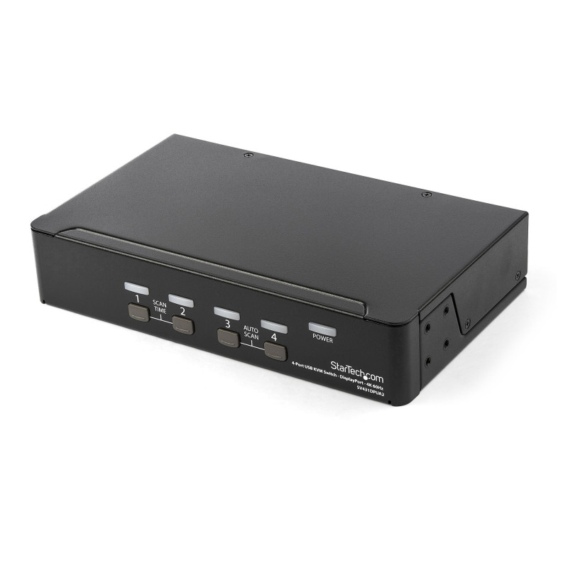 STARTECH 4 PORT SINGLE DISPLAYPORT KVM SWITCH, 4K (60HZ), USB, 3YR