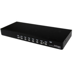 STARTECH 8PORT 1U VGA KVM SWITCH, USB, PS2, RACKMOUNT, 3YR